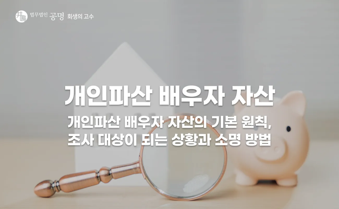 개인파산 배우자 재산 조사 기준, 배우자 명의 집과 예금은 어떻게 될까?