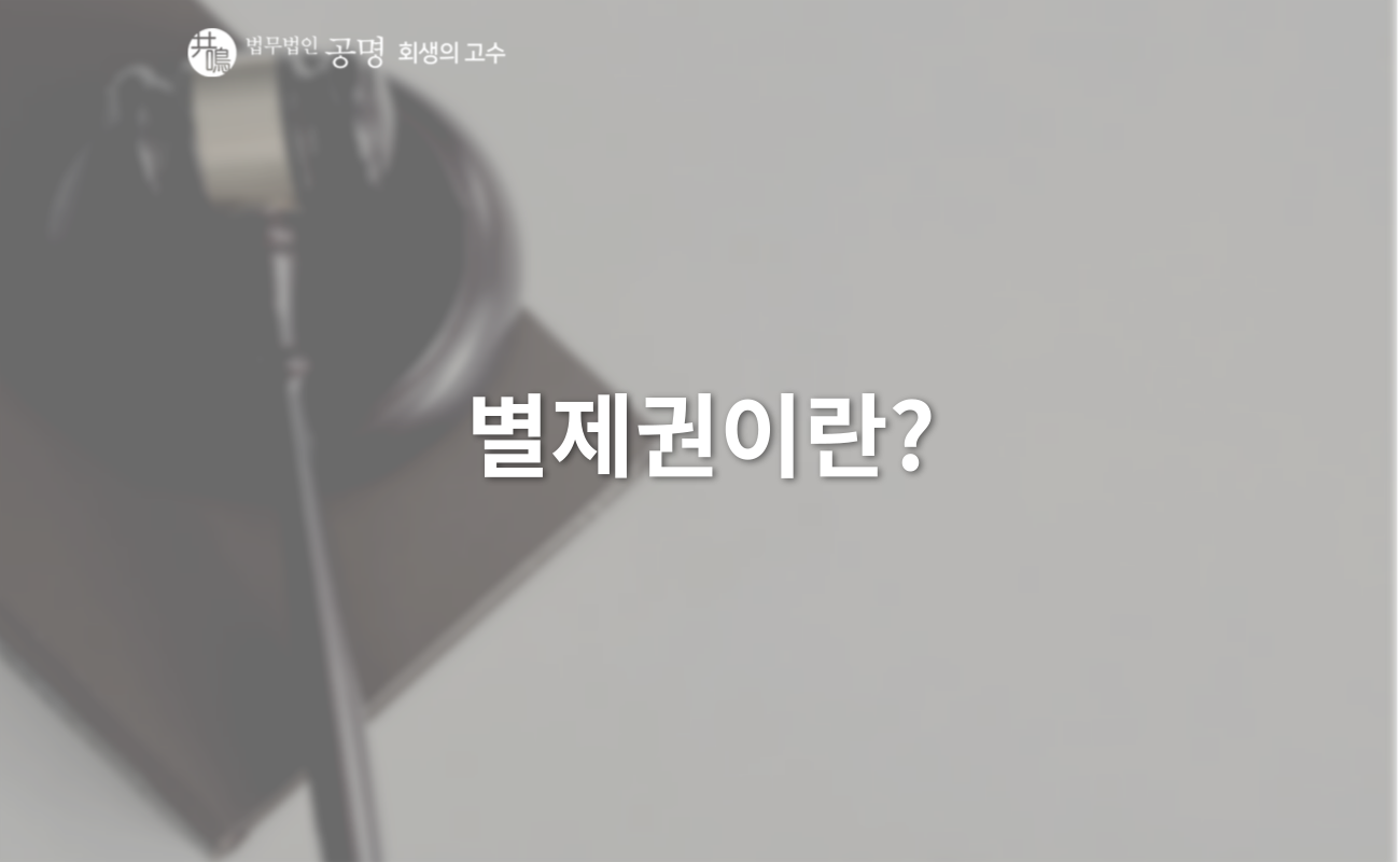 별제권이란? 별제권의 특징과 절차에 대해 알아보자